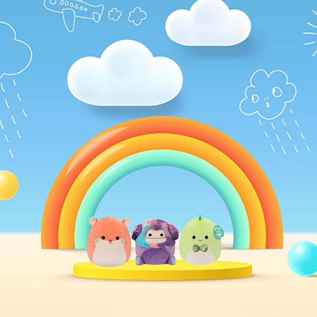 Squishmallows 16″ Large Assorted Plush Toy Unisex, 3-4 Years