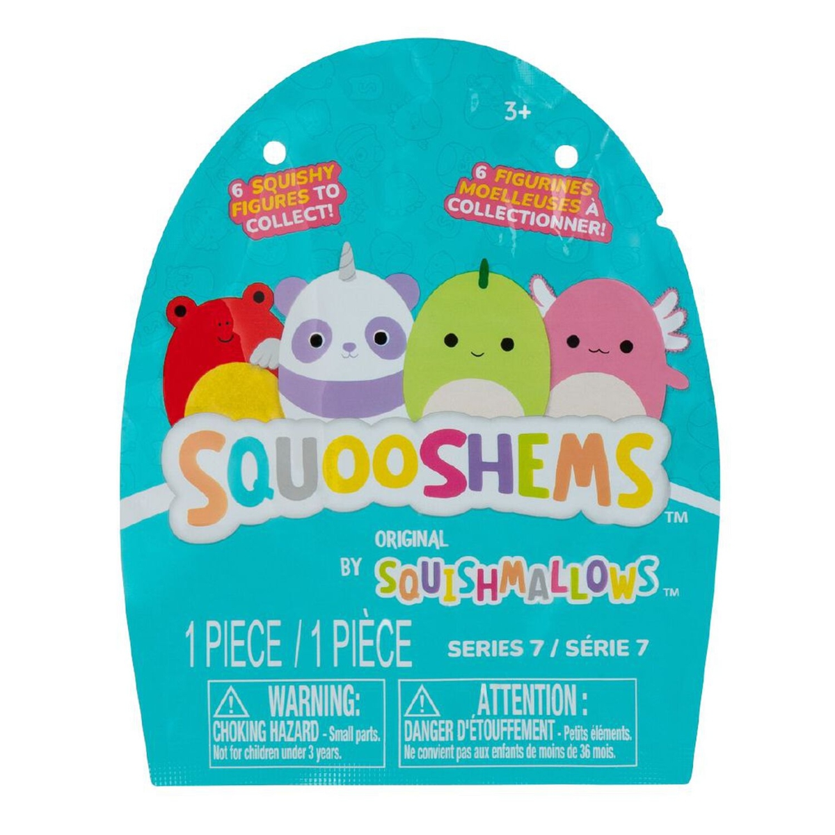 Squishmallows 2.5" Assorted Series 7 Friends & Fantasy Squad Plush Toy Unisex, 3-4 Years