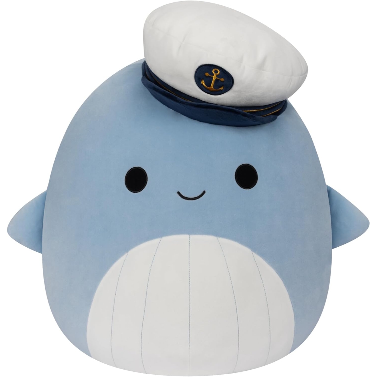 Squishmallows 20" Samir Whale with Sailor Hat Plush Toy Unisex, 3-4 Years