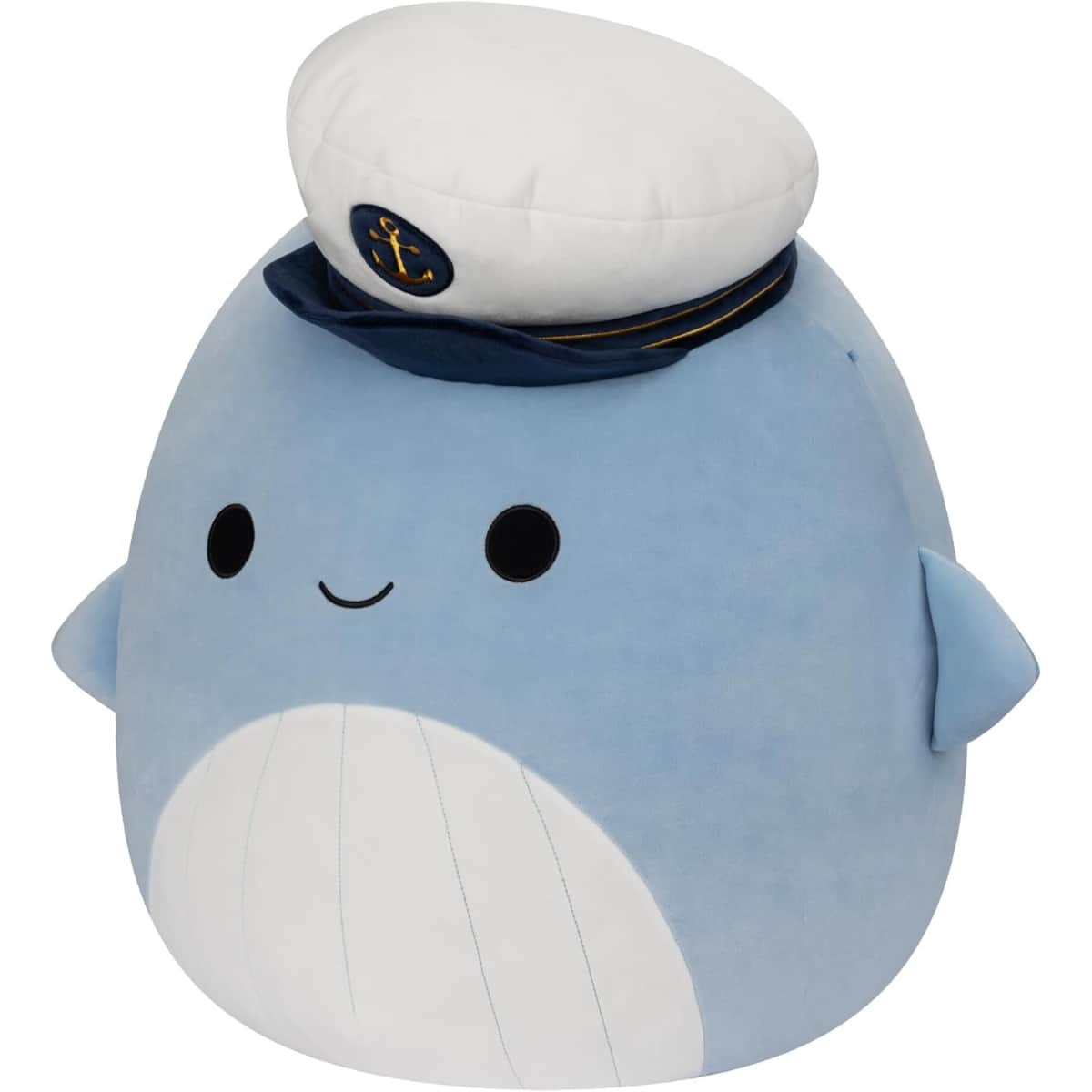 Squishmallows 20" Samir Whale with Sailor Hat Plush Toy Unisex, 3-4 Years
