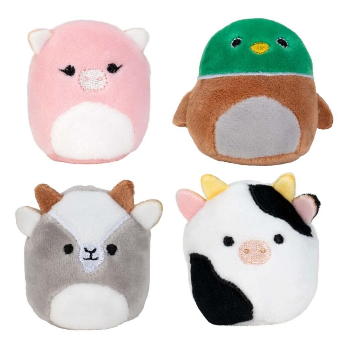 Squishmallows 2″ Squishville Mystery Unicorn Assorted Plush Toy Toddler, 0-2 Years, Pack of 4