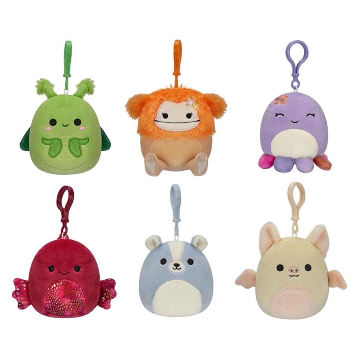 Squishmallows 3.5″ Clip On Assorted Valentine Plush Toy Unisex, 3-4 Years