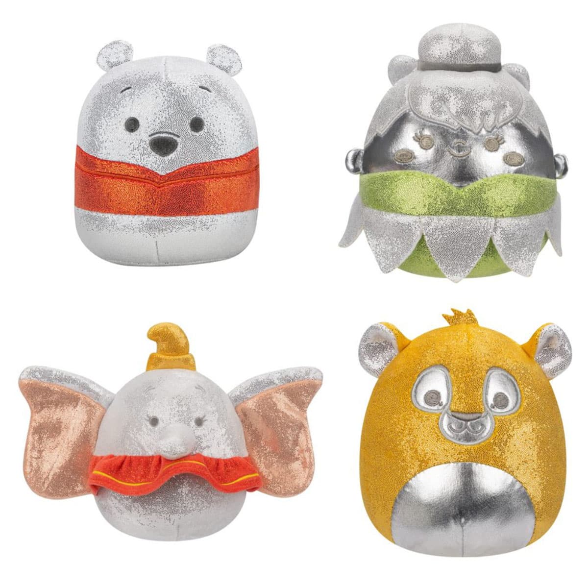 Squishmallows 5″ Classics Disney Plush Toy Unisex, 3-4 Years, Pack of 4