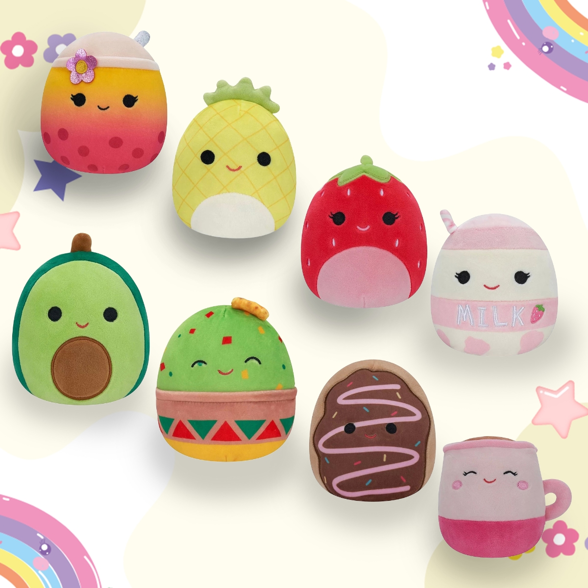 Squishmallows 5" Double Sided Flip Assorted Plush Toy Unisex, 3-4 Years