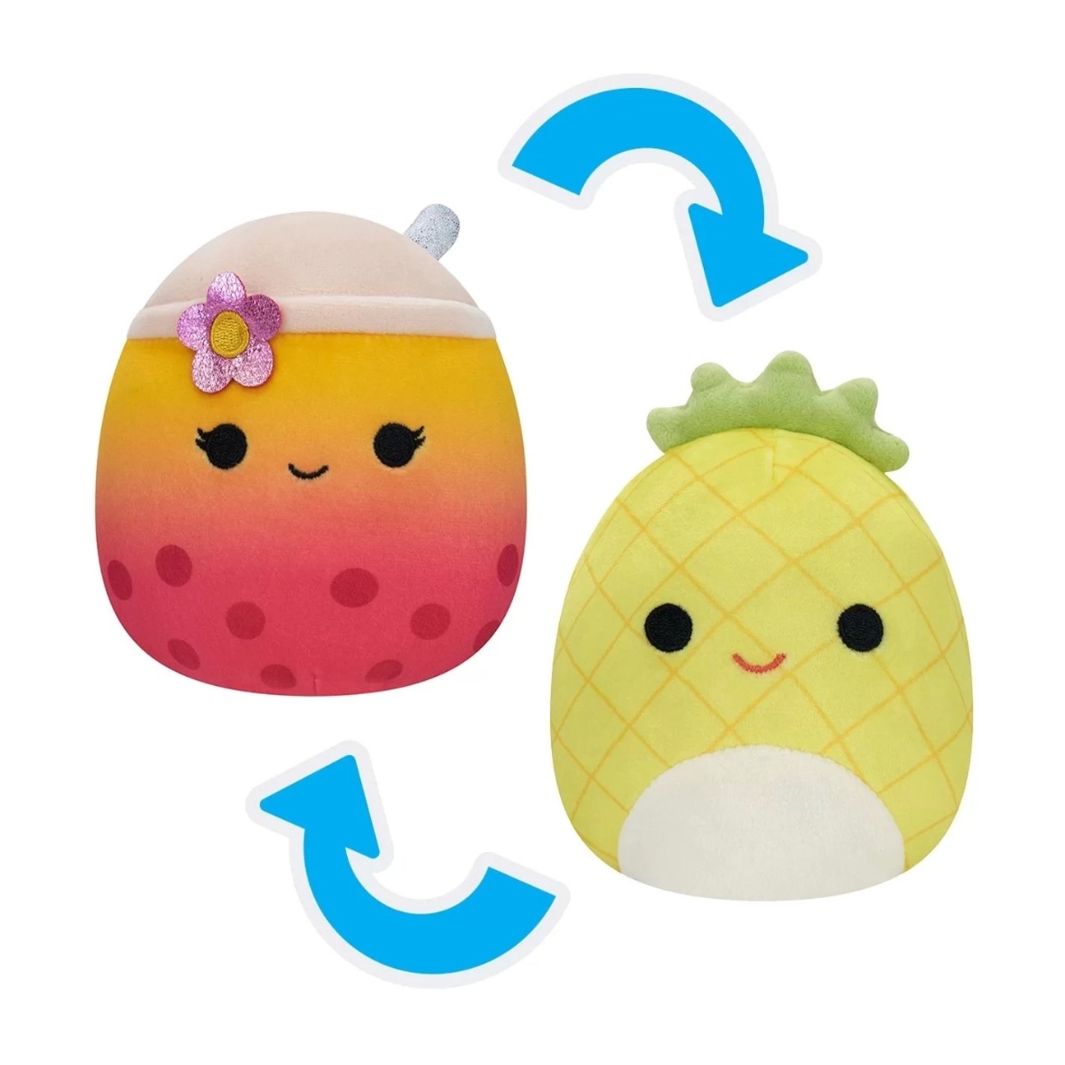 Squishmallows 5" Double Sided Flip Assorted Plush Toy Unisex, 3-4 Years