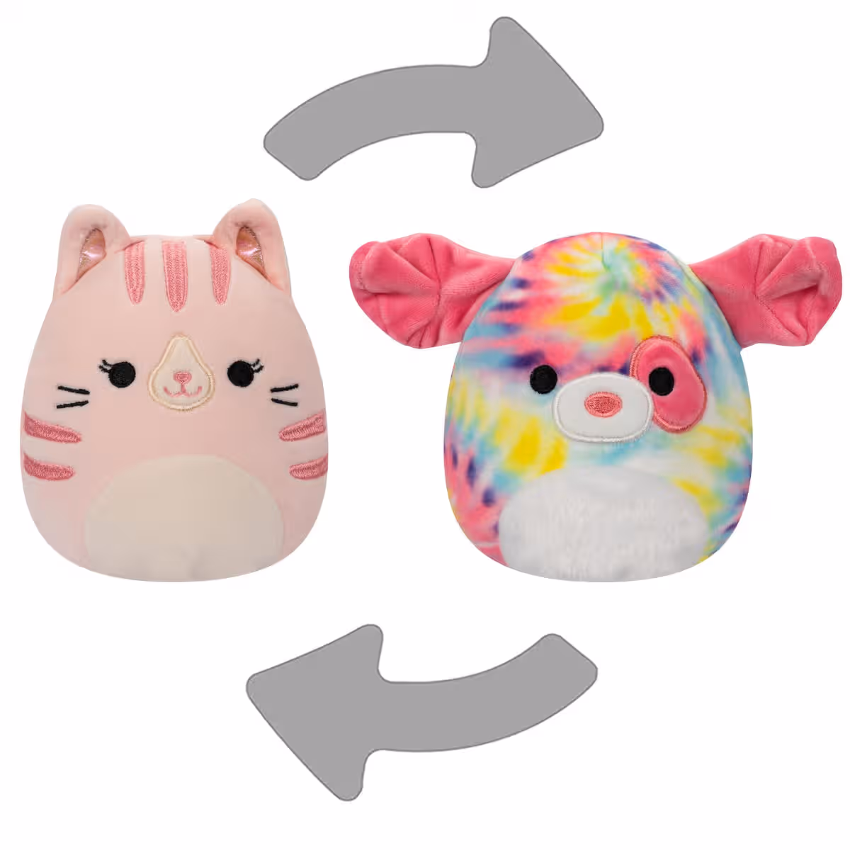 Squishmallows 5″ Flip A Mallows Assorted Plush Toy Unisex, 3-4 Years