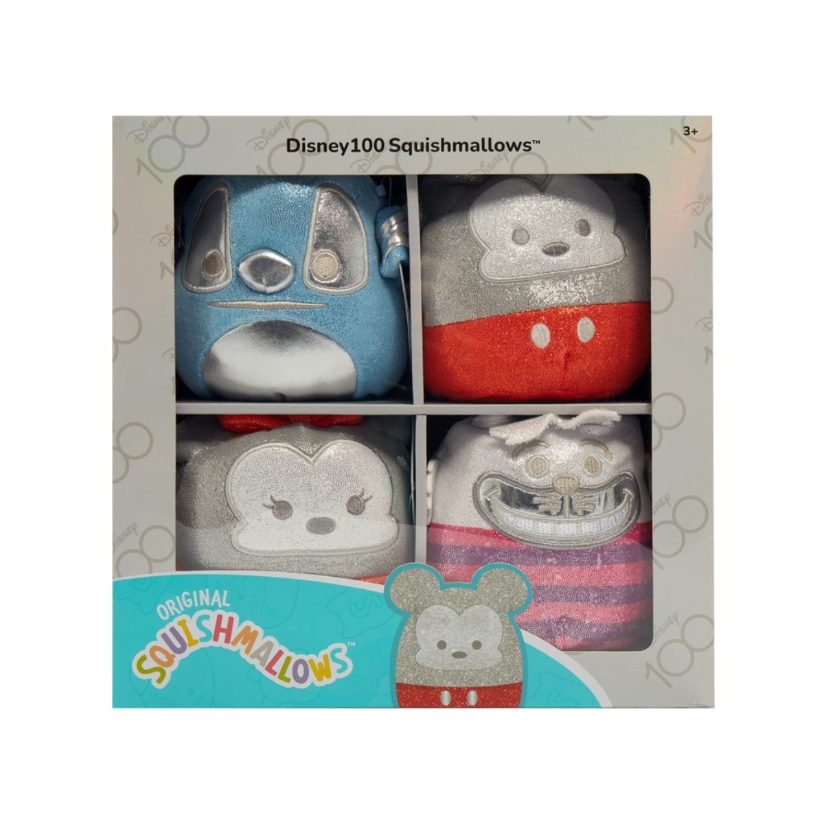 Squishmallows 5″ Mickey & Friends Plush Toy Unisex, 3-4 Years, Pack of 4