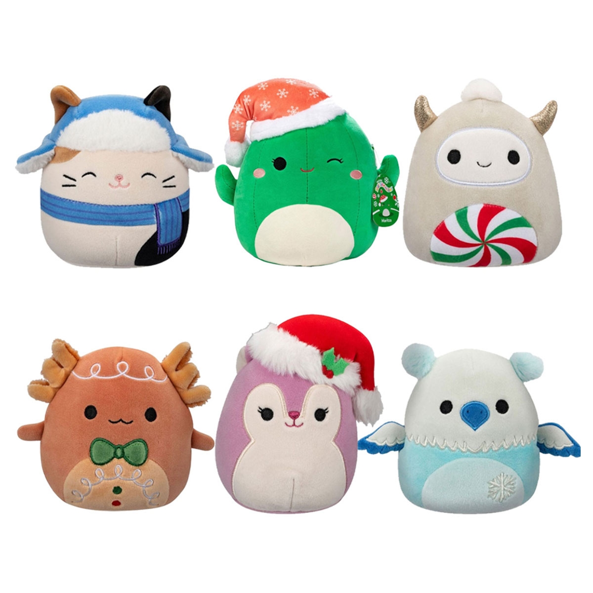 Squishmallows 5″ Xmas Assorted Plush Toy Unisex, 3-4 Years