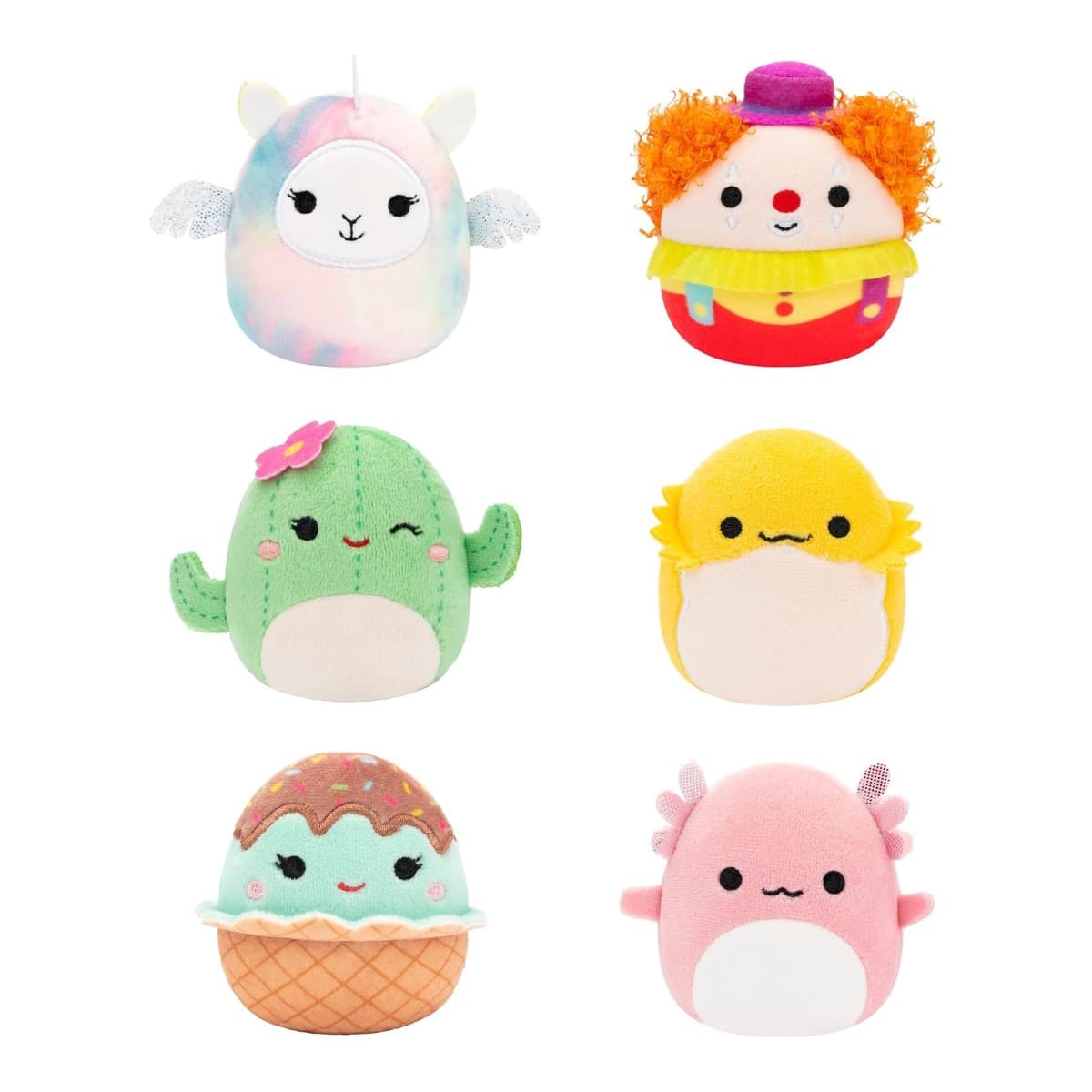 Squishmallows 6-Piece 2.5" Micromallows Set Unisex, 3-4 Years