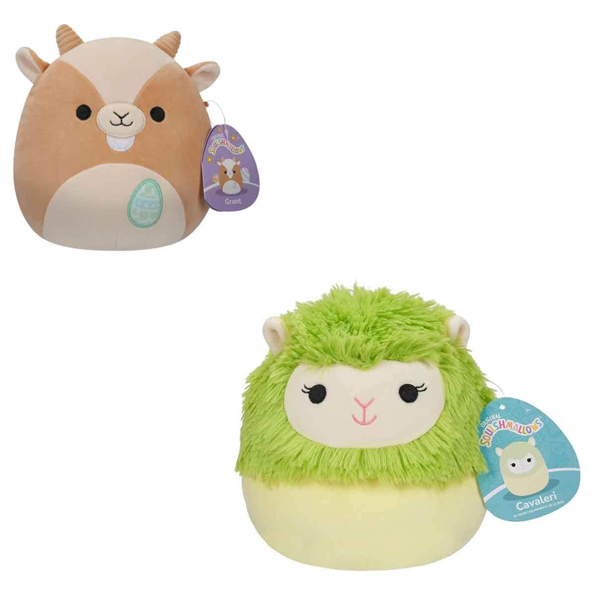 سكويشمالوز مجموعة 7.5 انش جرانت البيج مع 7.5 انش كافاليري الألباكا لعبة محشوة للجنسين عمر 3-4 سنوات