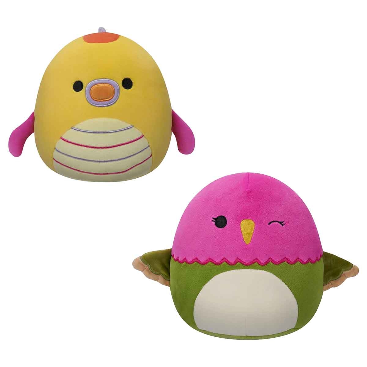Squishmallows 7.5″ Na'Lma the Hummingbird & 7.5″ Leif the Seadragon Plush Toy Bundle Unisex, 3-4 Years