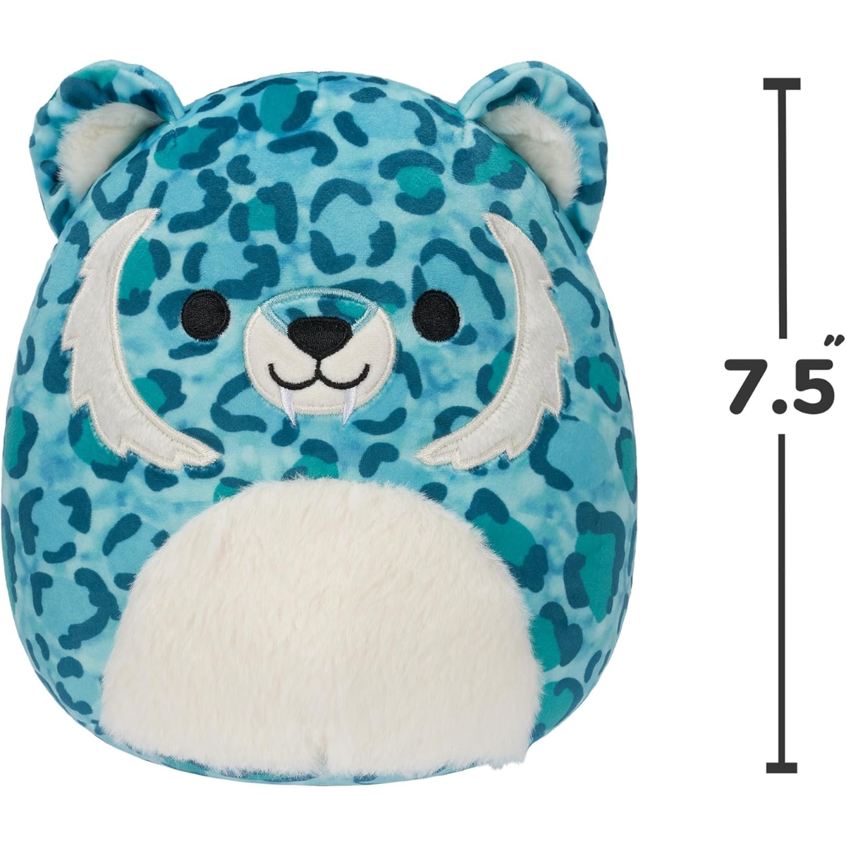 سكويشمالوز لعبة محشوة 7.5 إنش، غريفين النمر ذو الأسنان السيفية، للجنسين، من عمر 3 إلى 4 سنوات