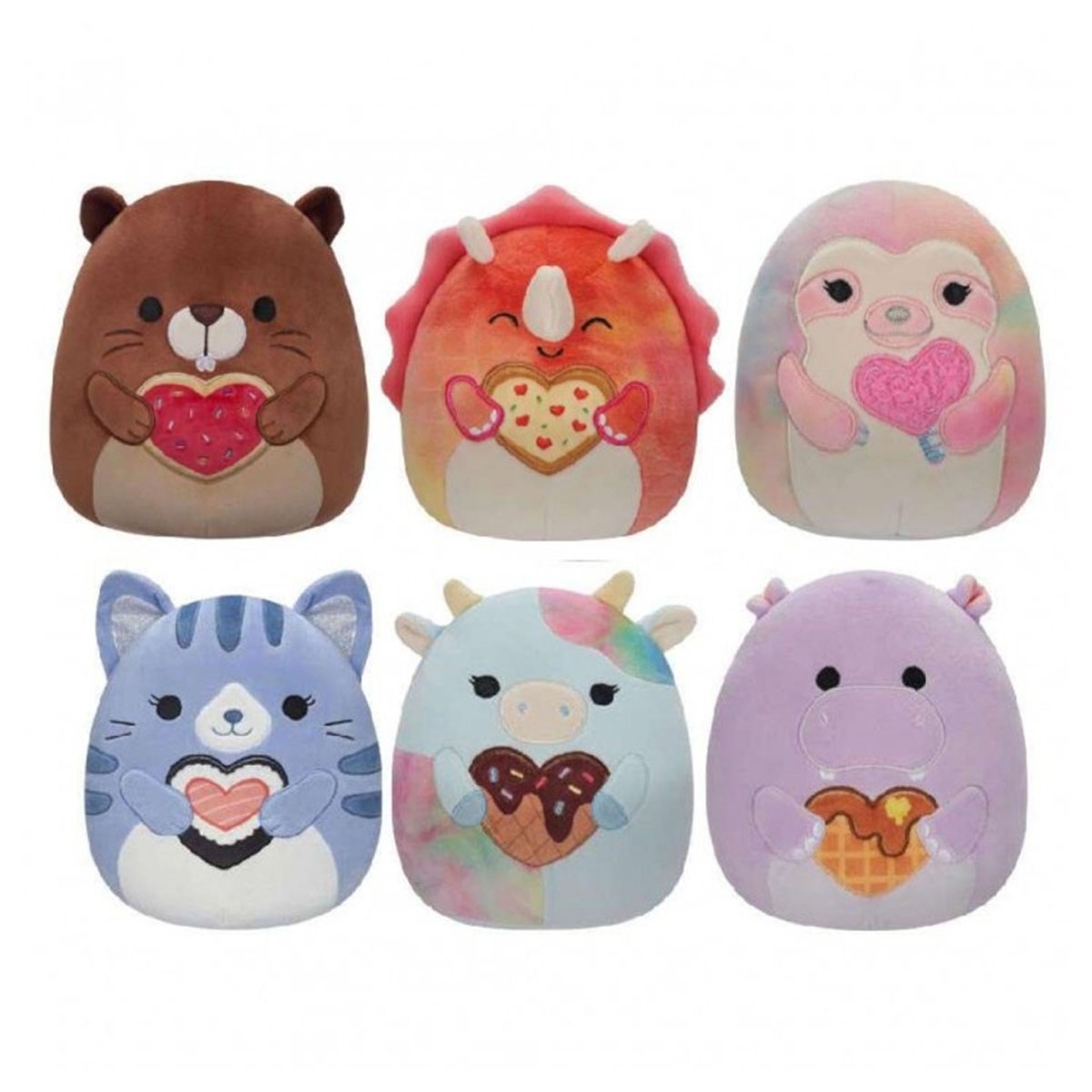 سكويشمالوز 7.5 إنش عيد الحب 3D دمية محشوة منوعة للجنسين، 3-4 سنوات