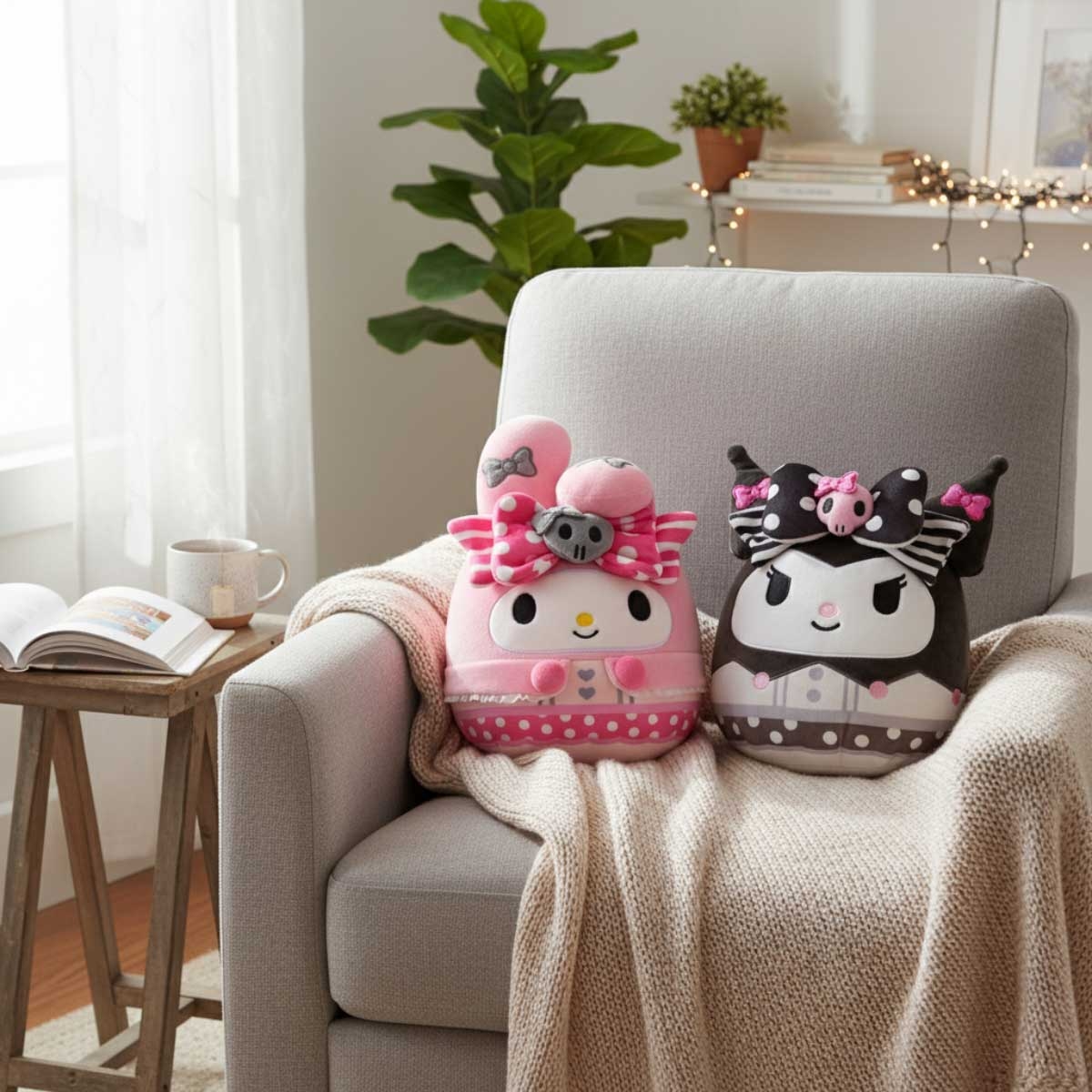 مجموعة ألعاب سكويشمالوز كورومي وماي ميلودي القطيفة المتنوعة بمناسبة الذكرى السنوية، مقاس 8 بوصات، للبنات من عمر 3 إلى 4 سنوات