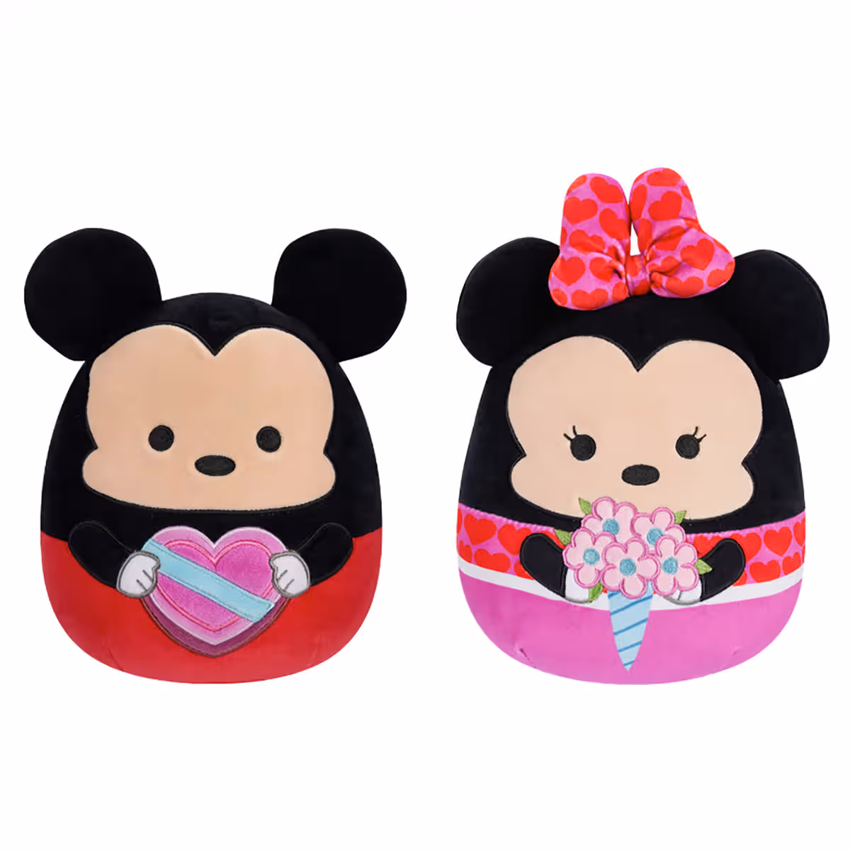 Squishmallows 8″ Mickey & Minnie Mouse Plush Toy Unisex, 3-4 Years, Pack of 2
