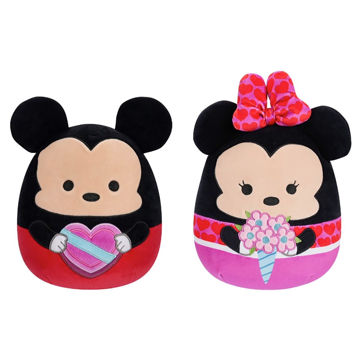 سكويشمالوز لعبة محشوة 8 إنش، ميكي وميني ماوس، مجموعة من 2، للجنسين، من عمر 3 إلى 4 سنوات