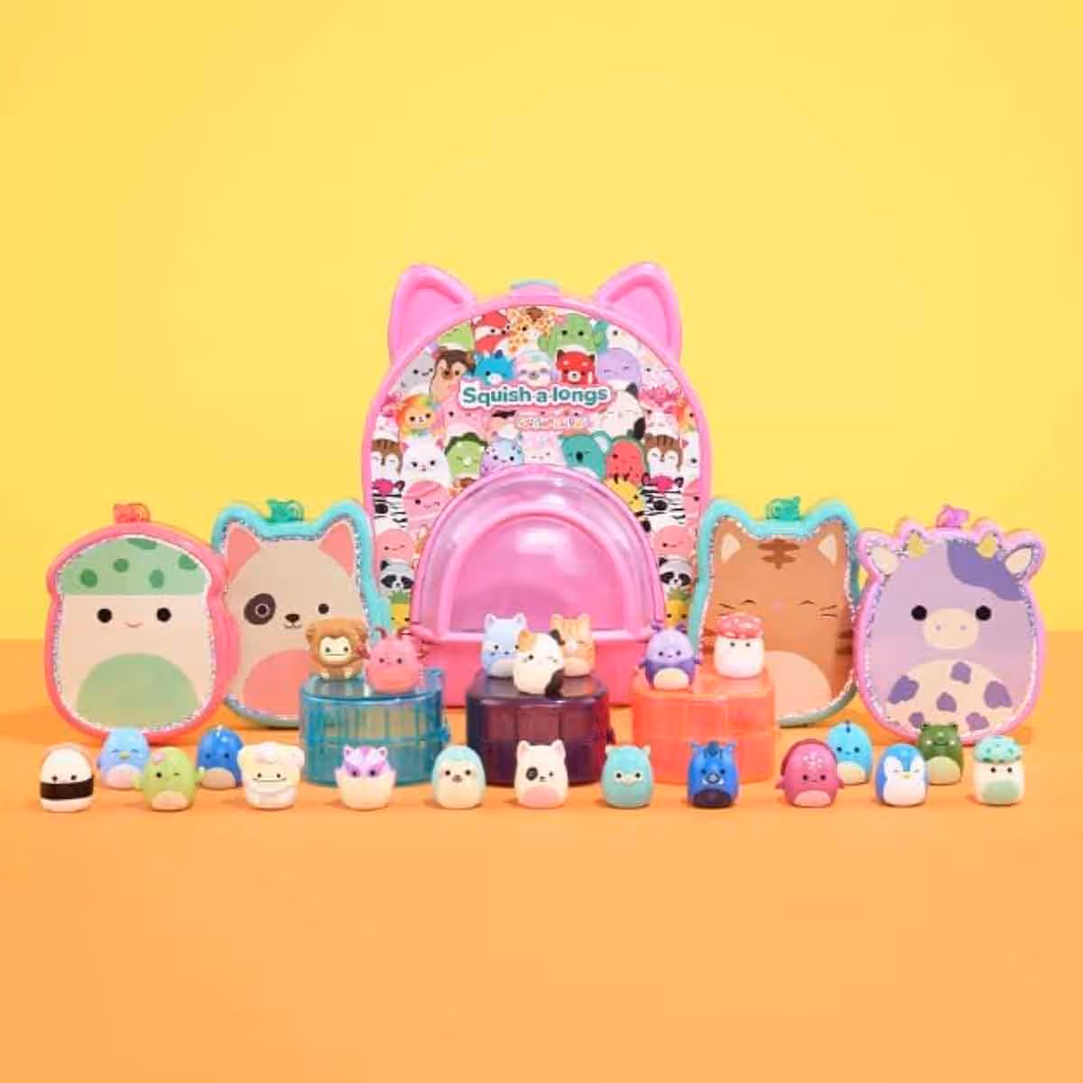 Squishmallows Angie the Shiba Playset Unisex, 3-4 Years, Pack of 8