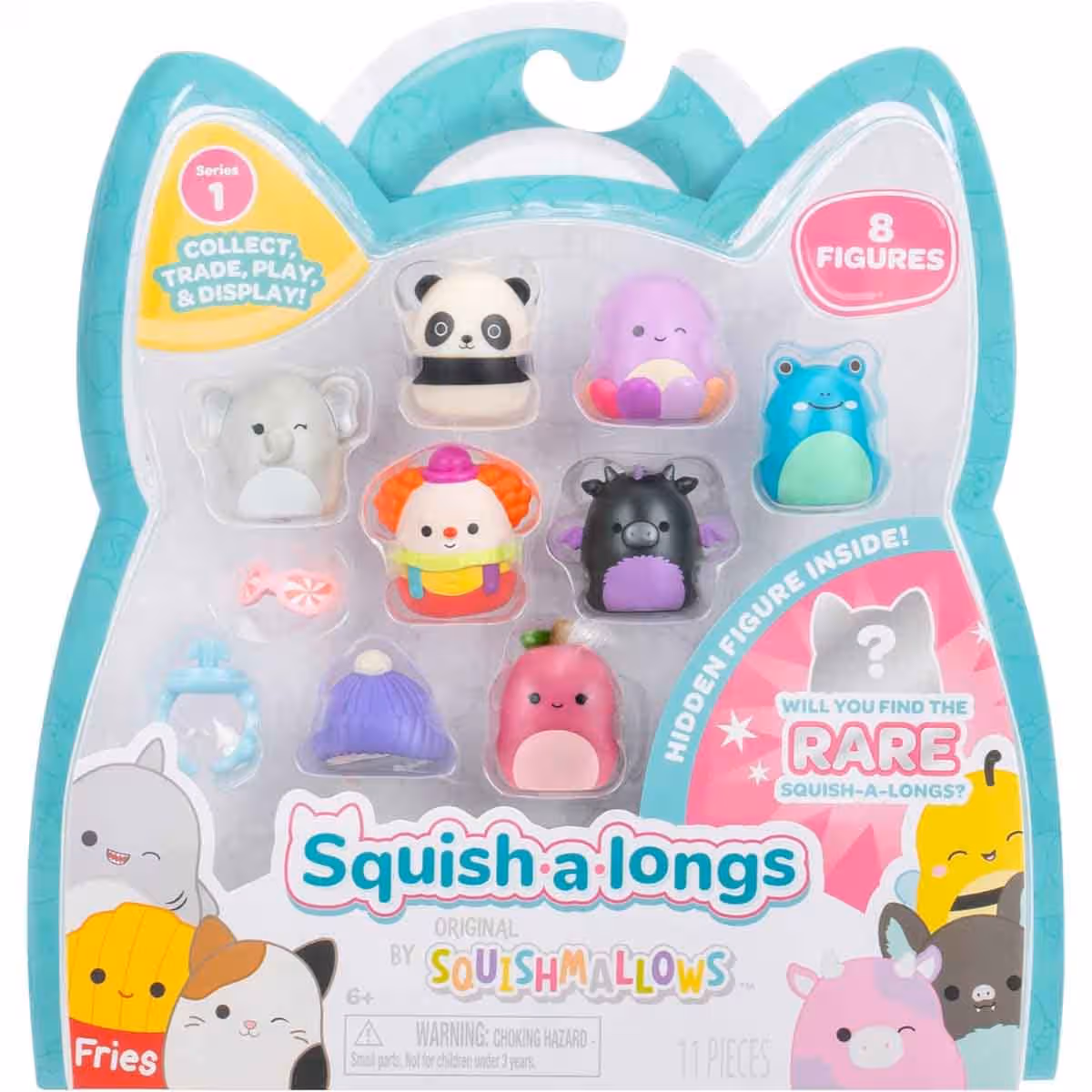 Squishmallows Angie the Shiba Playset Unisex, 3-4 Years, Pack of 8