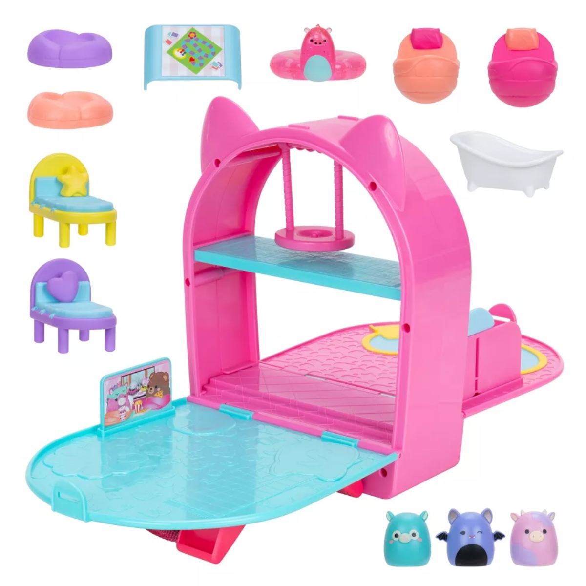 Squishmallows Assorted On The Go Playset Unisex, 3-4 Years