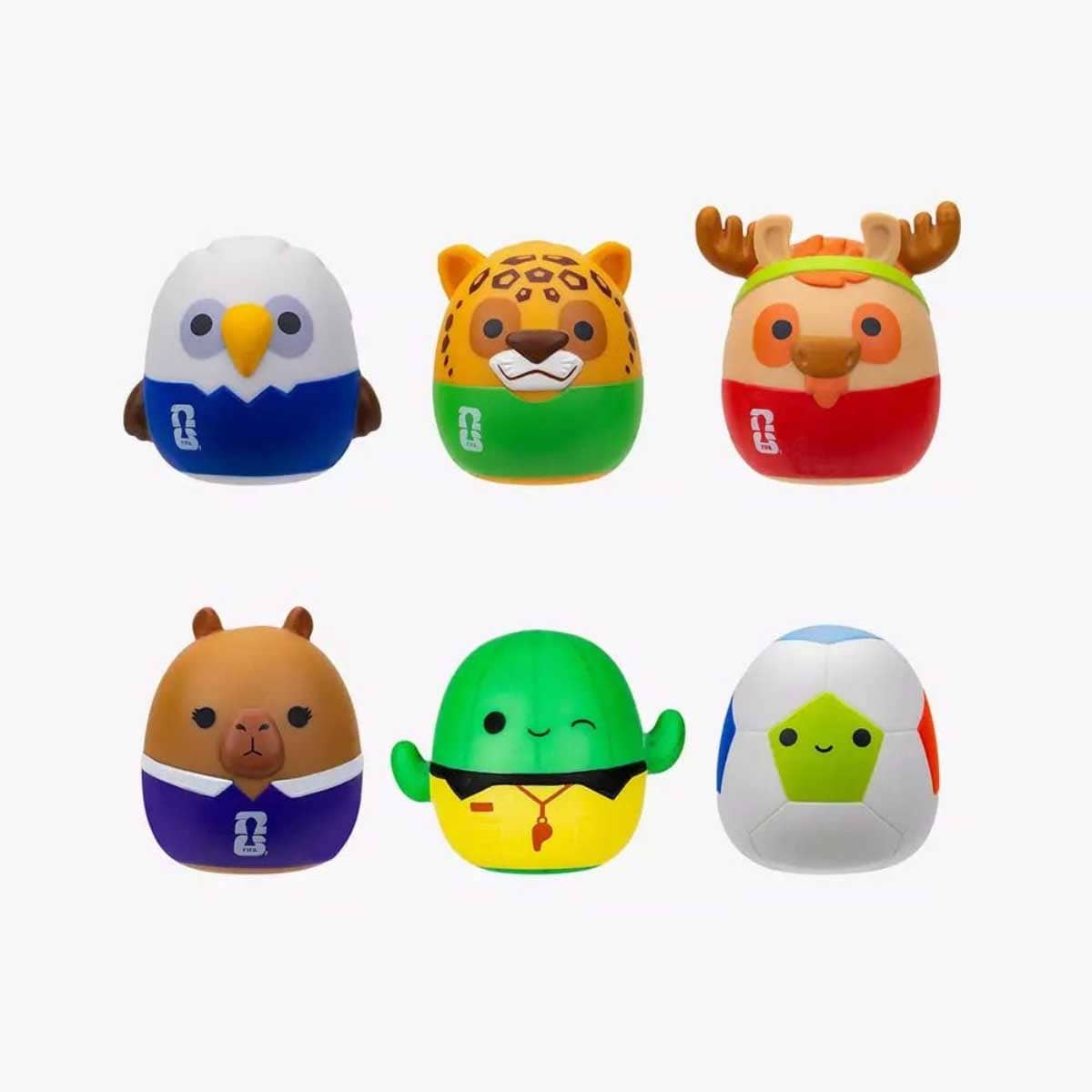 Squishmallows FIFA Series 1 2.5" Assorted Plush Squooshems Unisex, 3-4 Years