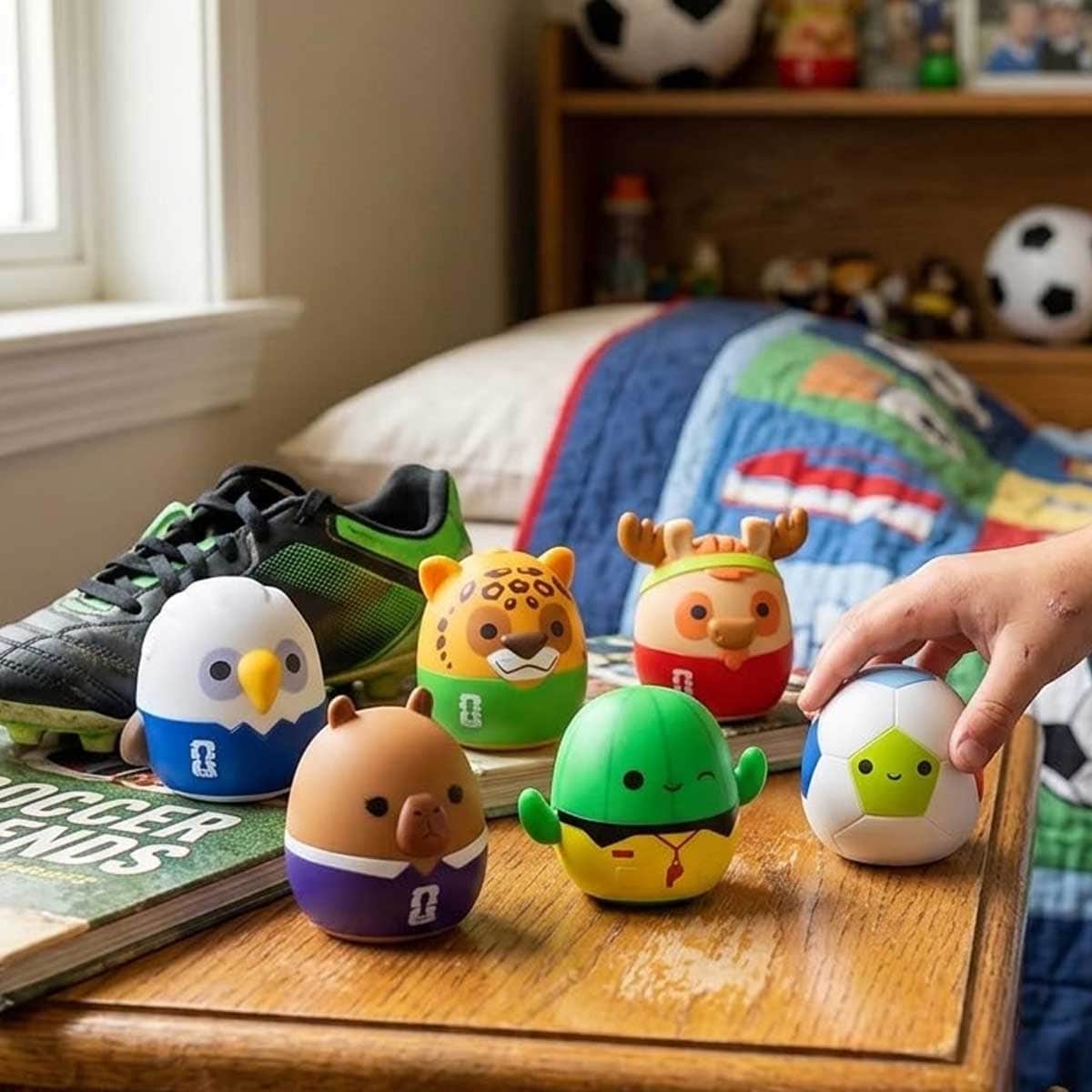 Squishmallows FIFA Series 1 2.5" Assorted Plush Squooshems Unisex, 3-4 Years