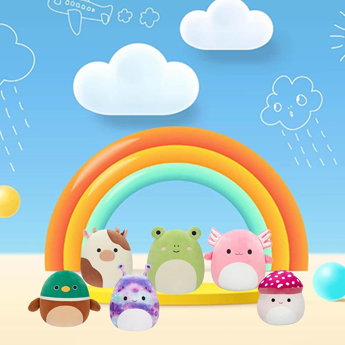 Squishmallows SQCR04164 12″ Medium Assorted Plush Toy Unisex, 3-4 Years