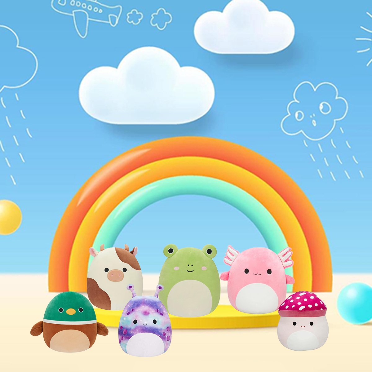 Squishmallows SQCR04164 12″ Medium Assorted Plush Toy Unisex, 3-4 Years