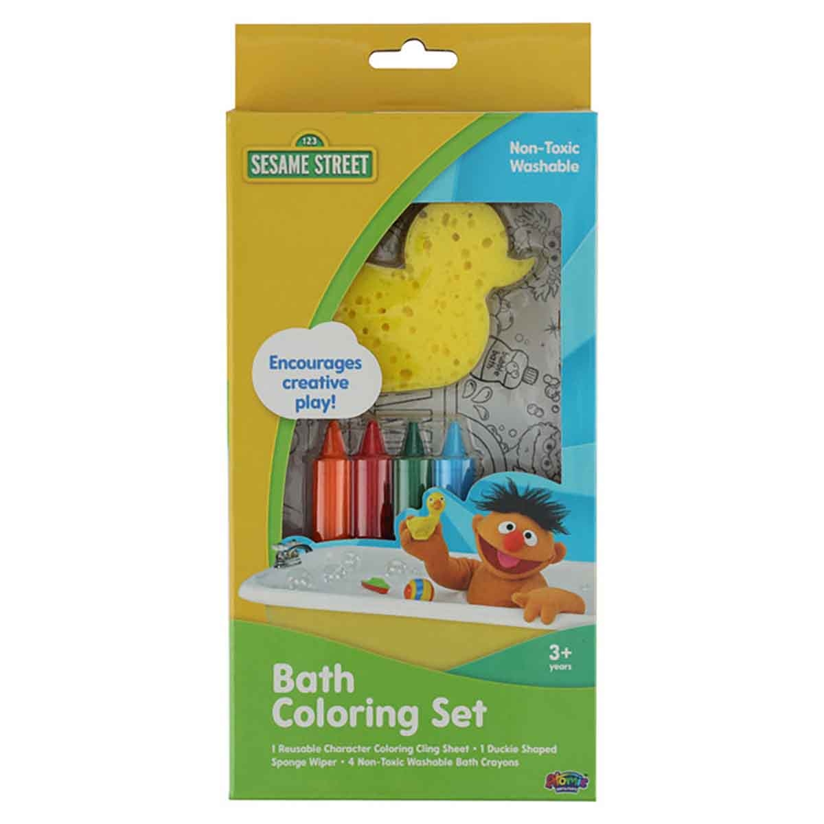 Sesame Street Bath Coloring Set Unisex, 3-4 Years