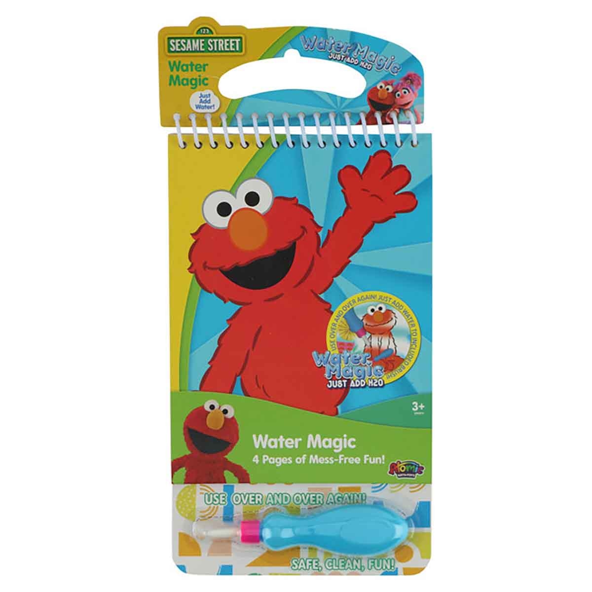 سيزام ستريت مجموعة تلوين سحرية بالماء بشخصية إلمو، للجنسين، للأعمار من 3 إلى 4 سنوات
