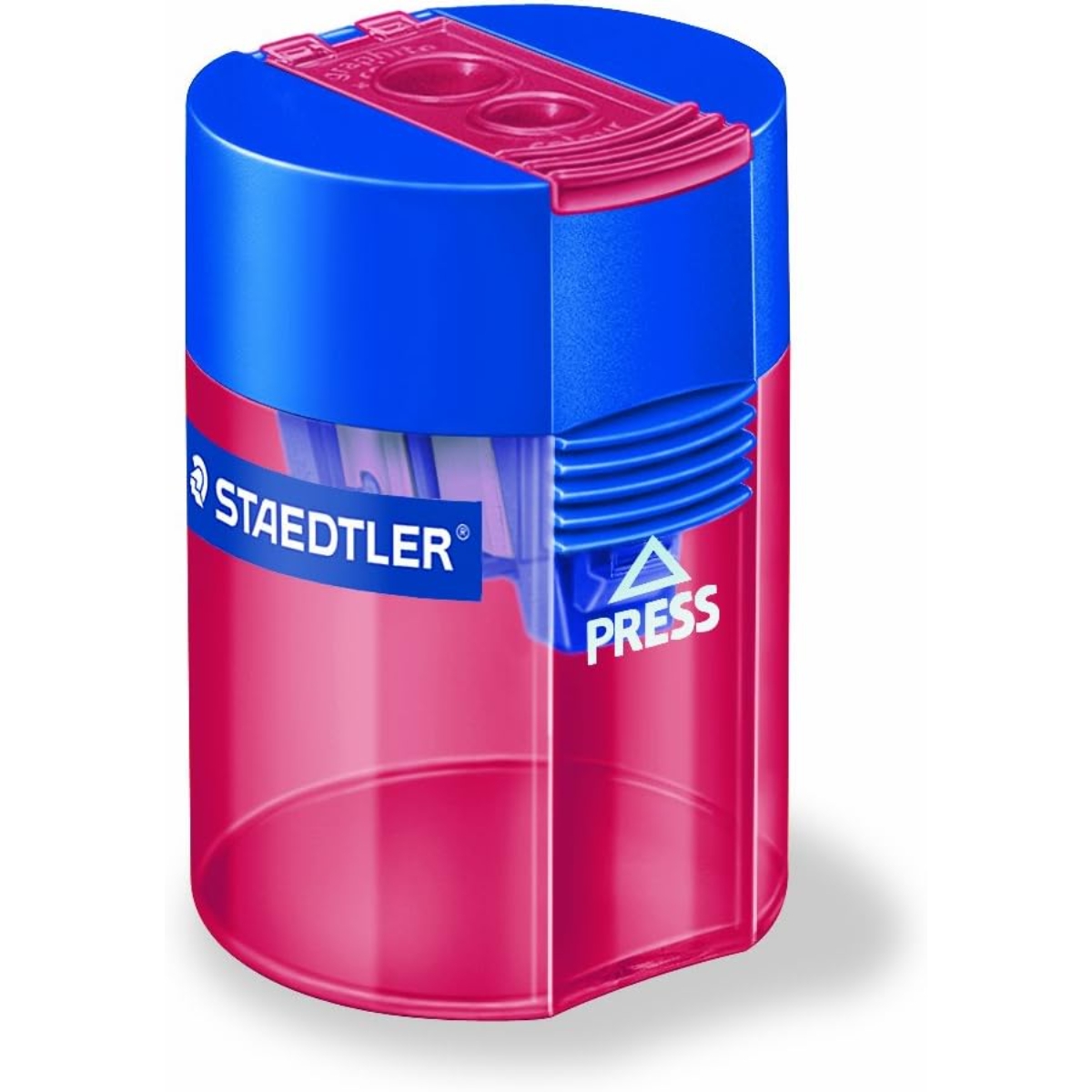 ستيدلر مبراة بغطاء بثقوب مزدوجة ألوان منوعة