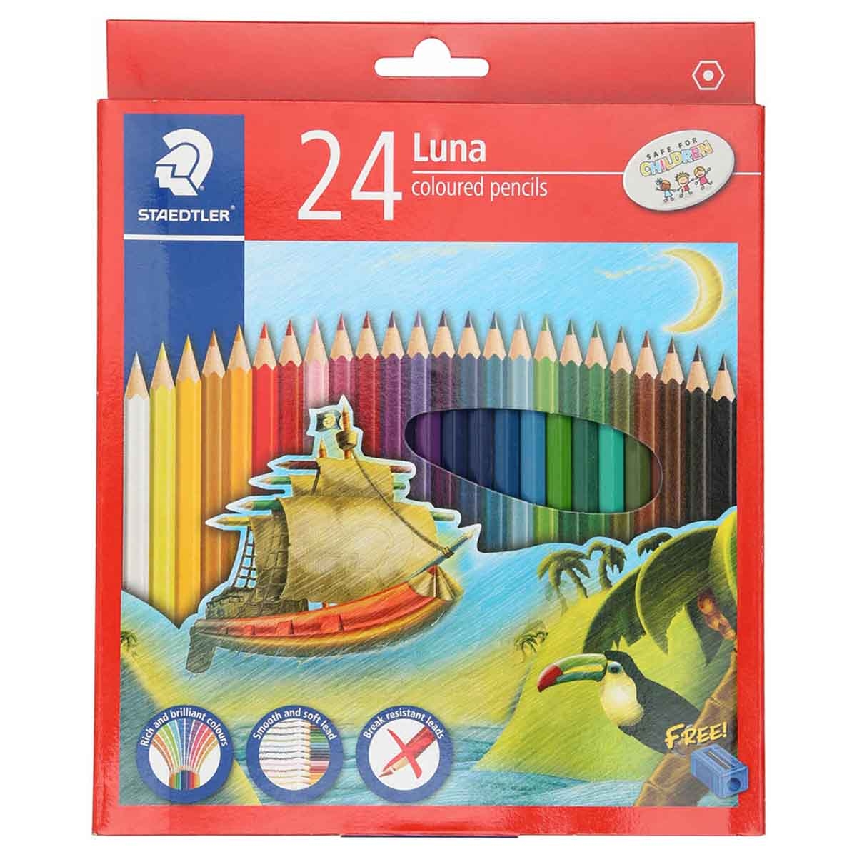 Staedtler Luna Colour Pencils Unisex, 3-4 Years, Pack of 24
