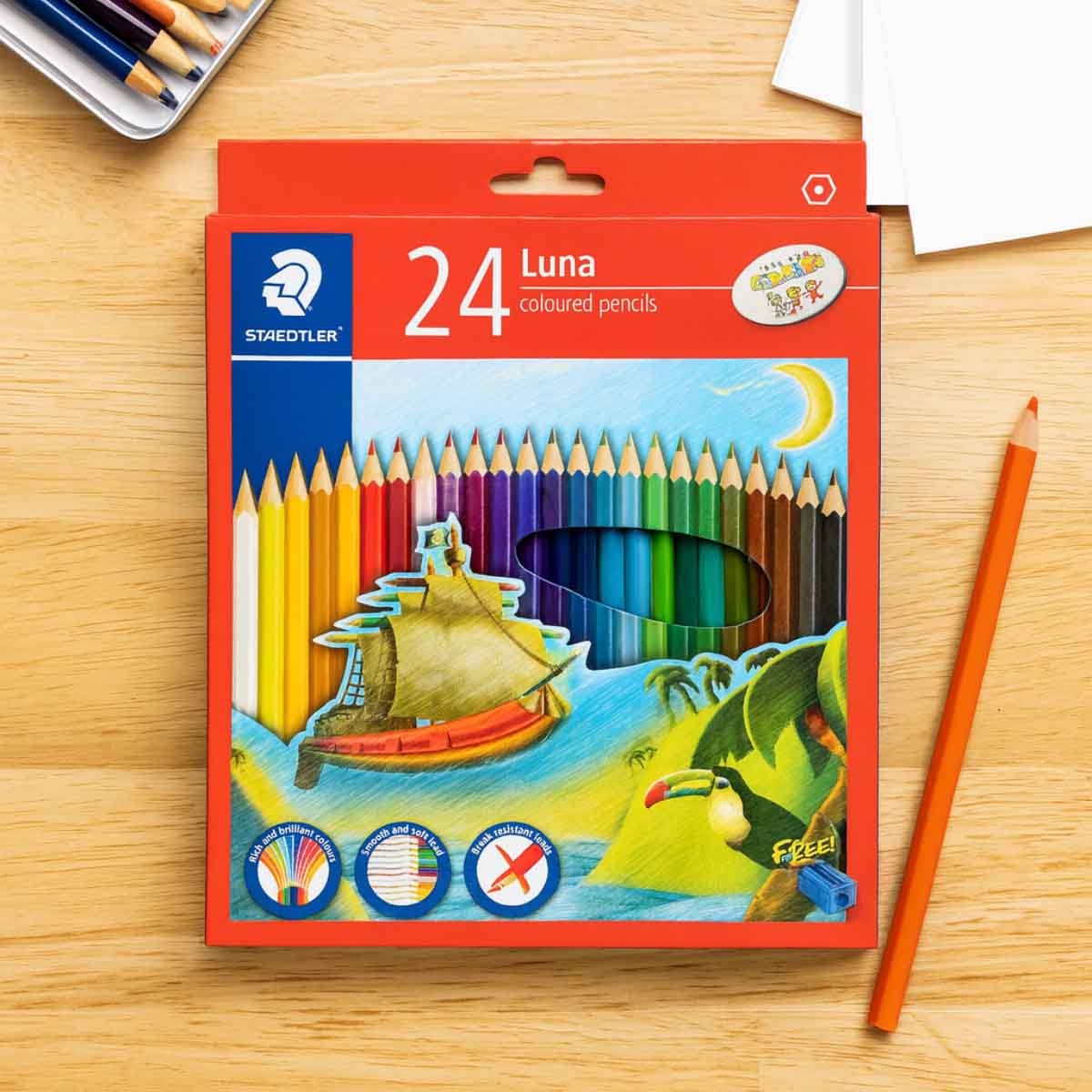 Staedtler Luna Colour Pencils Unisex, 3-4 Years, Pack of 24