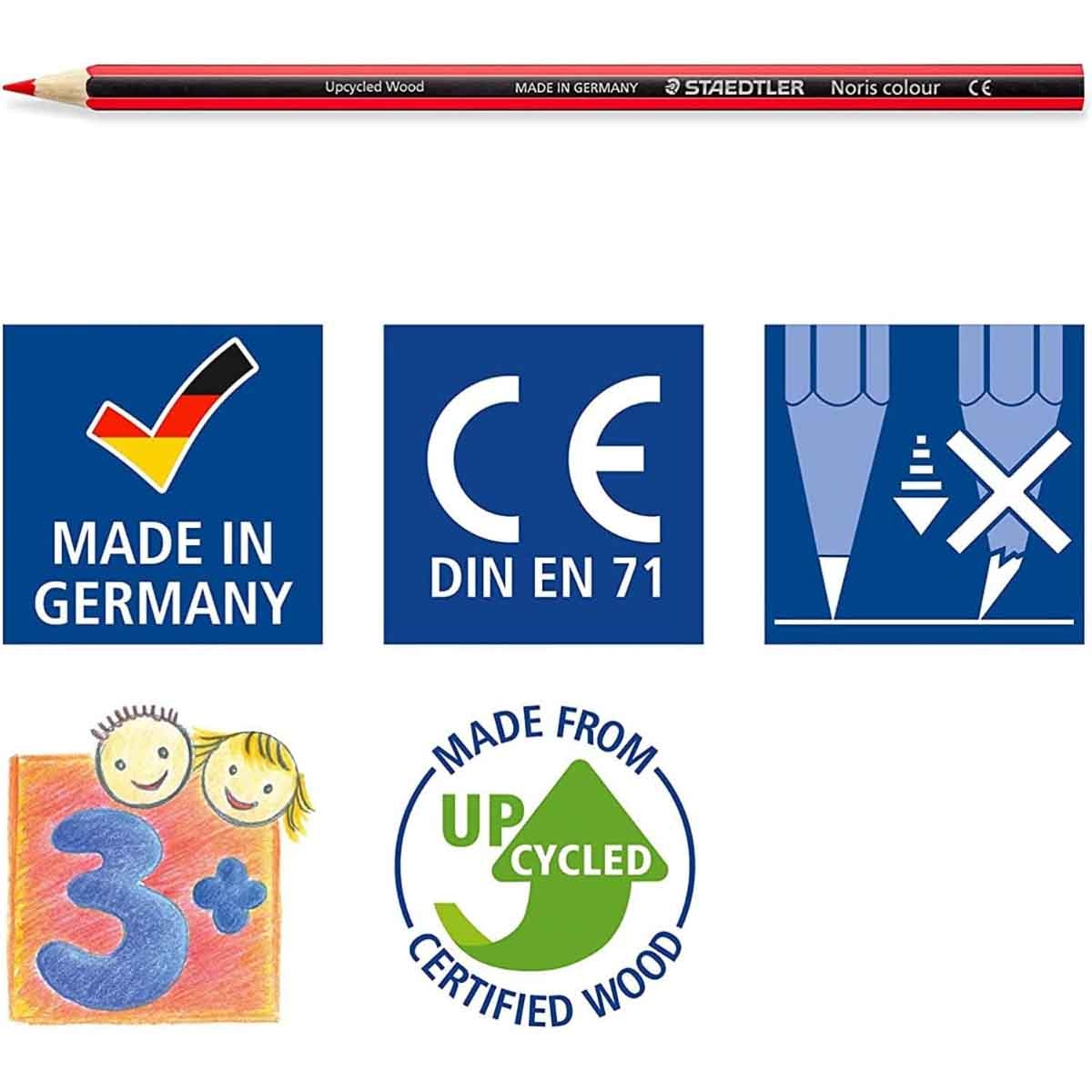 Staedtler Noris Coloured Pencils Unisex, 3-4 Years, Pack of 12