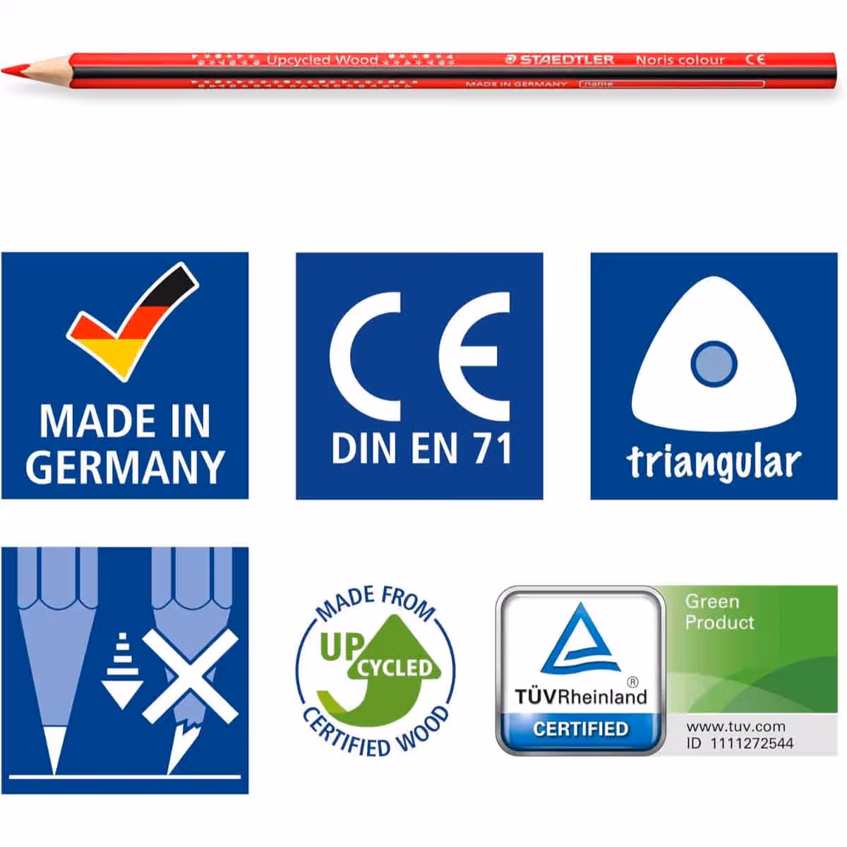 Staedtler Noris Coloured Pencils Unisex, 3-4 Years, Pack of 24