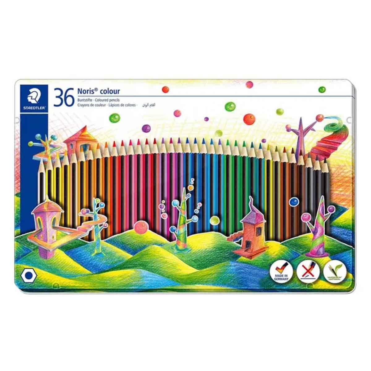 Staedtler Noris Coloured Pencils Unisex, 3-4 Years, Pack of 36