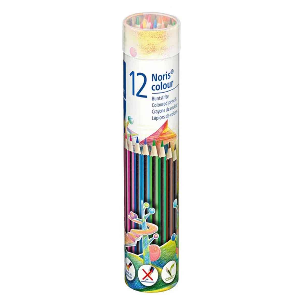 Staedtler Noris Cylinder Coloured Pencils Unisex, 3-4 Years, Pack of 12