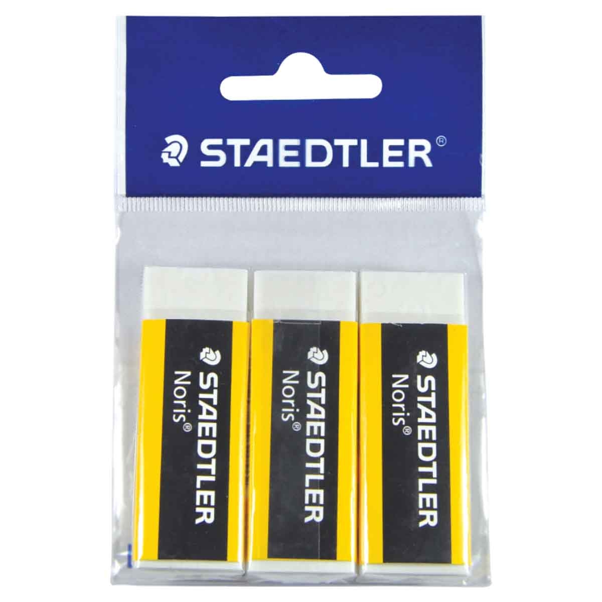 Staedtler Noris Eraser Unisex, 3-4 Years, Pack of 3