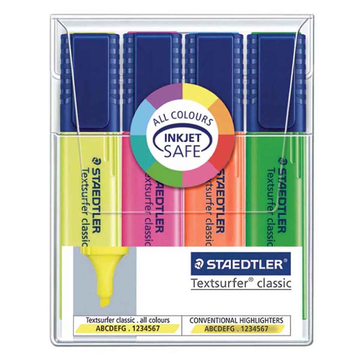 Staedtler Textsurfer Highlighter Unisex, 13+ Years, Pack of 4