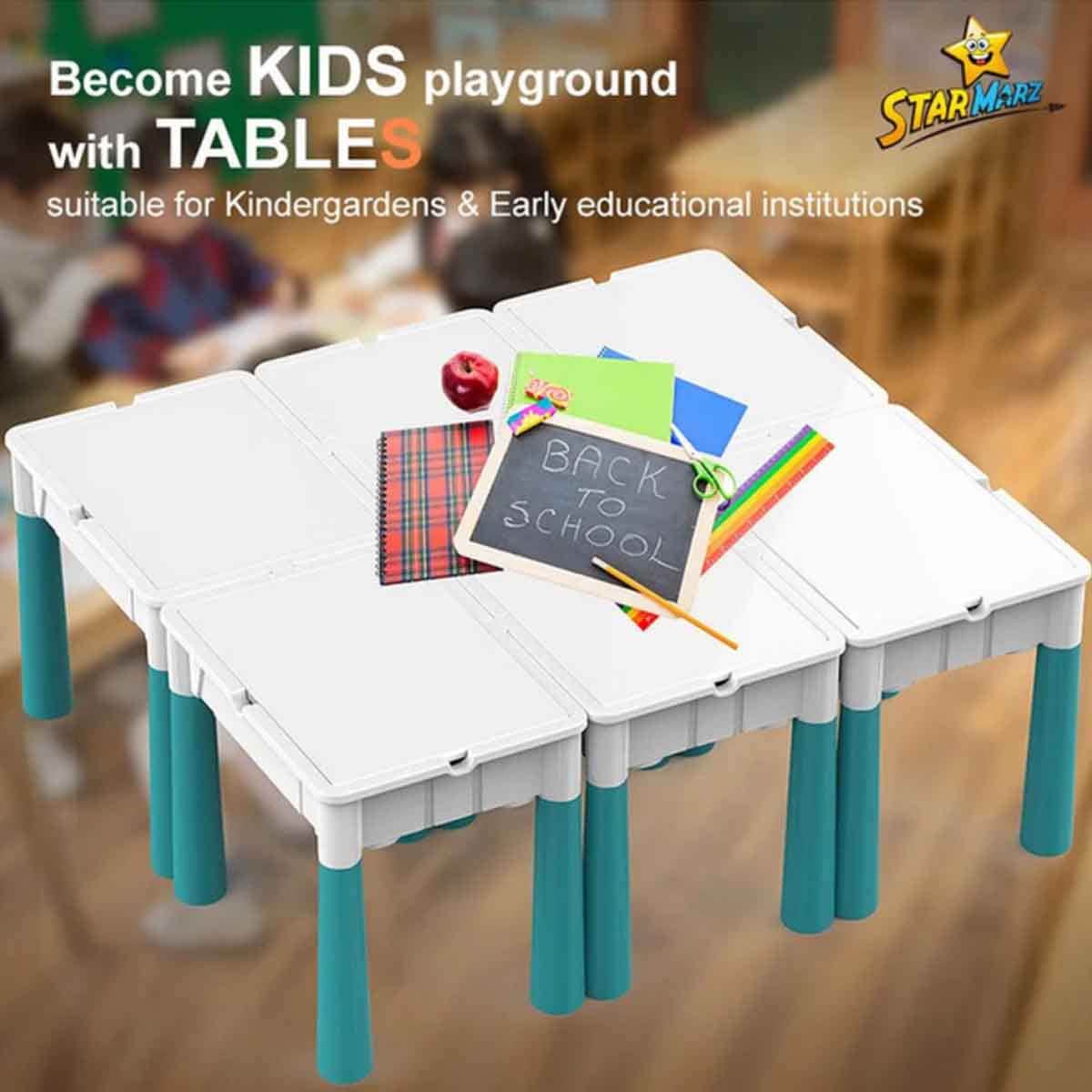 Kikibebe 178-Piece Building Block Table Unisex, 3-4 Years