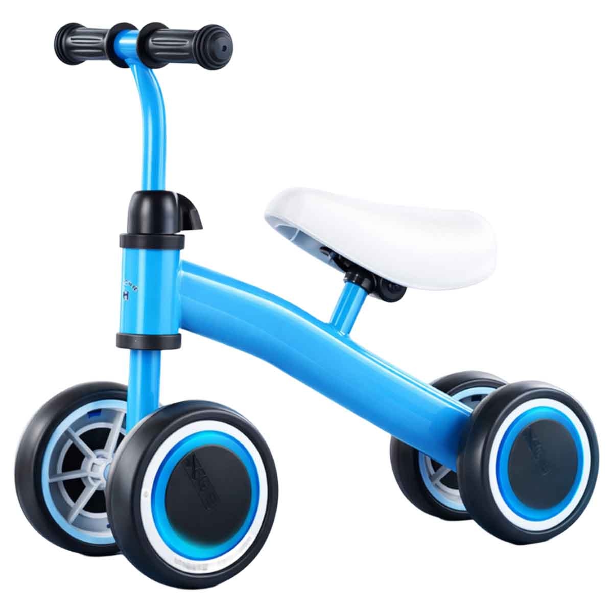 ستارمارز دراجة توازن ركوب يدوية للأطفال 4 عجلات للأطفال للجنسين، 3-4 سنوات