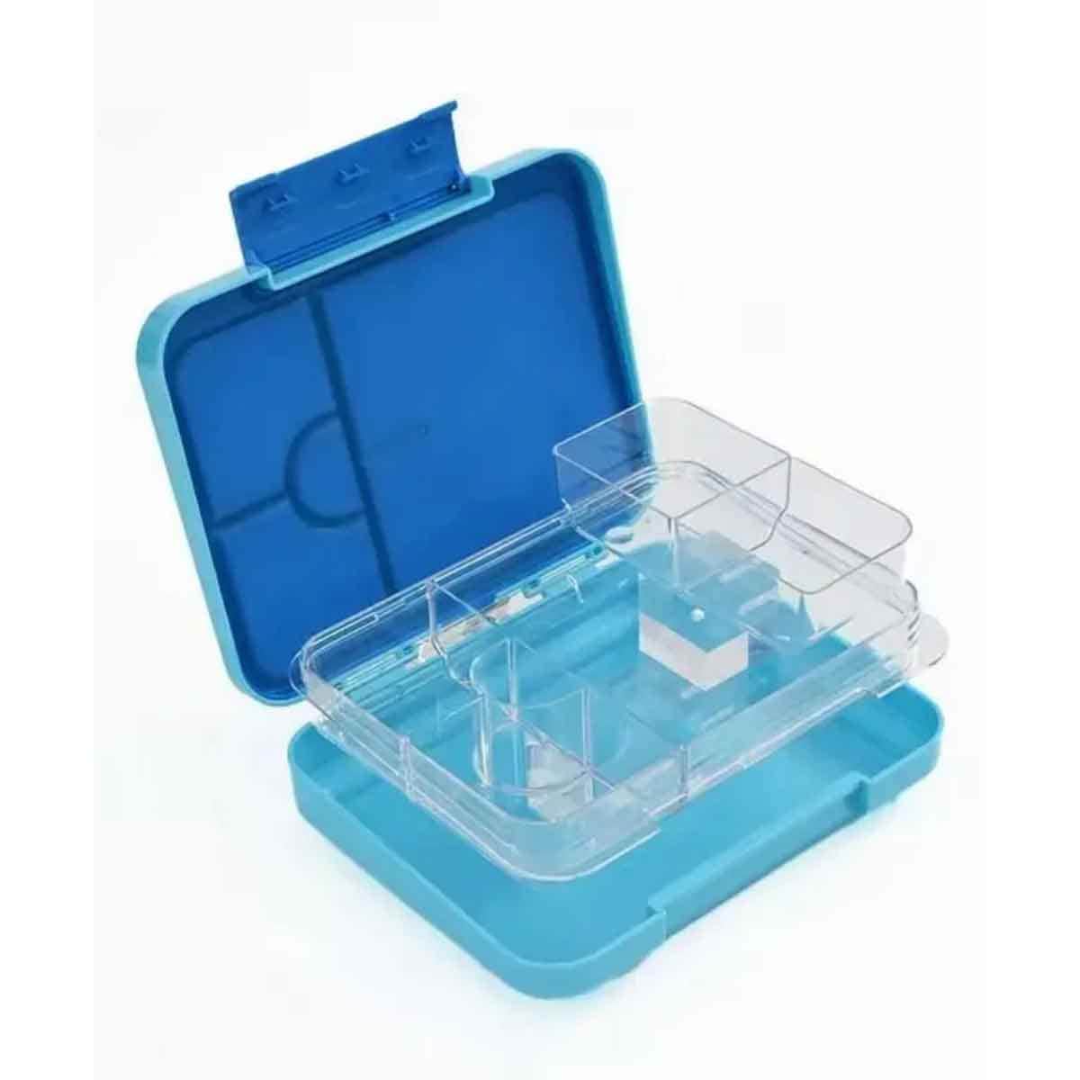 Starmarz 1195ml Unicorn Blue Bento Glitter Lunch Box Unisex, 3-4 Years