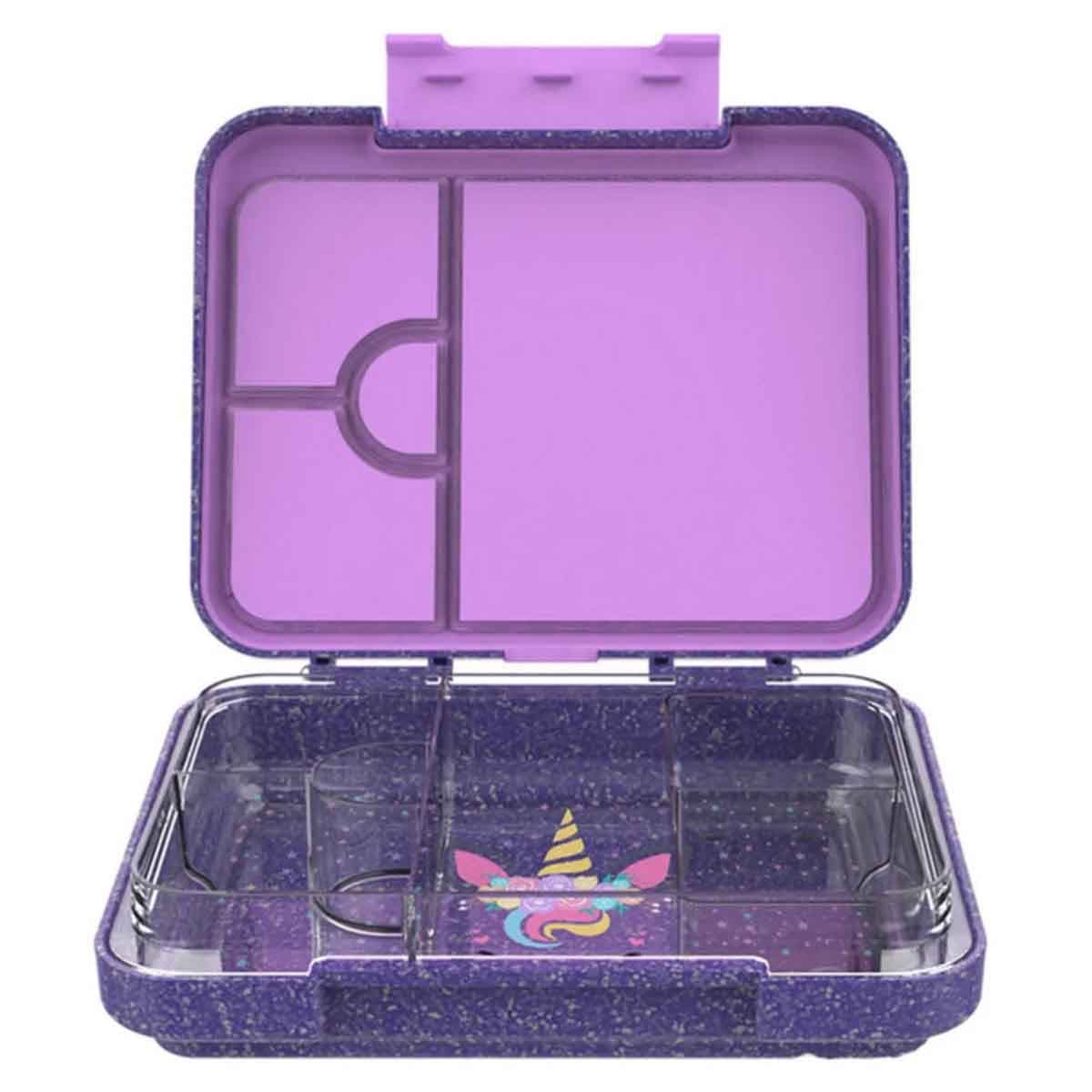 Starmarz 1195ml Unicorn Bento Glitter Lunch Box Unisex, 3-4 Years