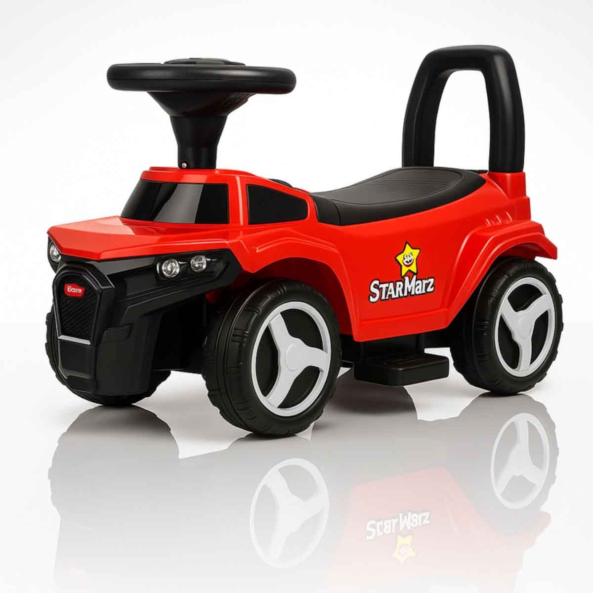 ستارمارز سيارة ركوب يدوية بتصميم إنشائي للأطفال للجنسين، 3-4 سنوات