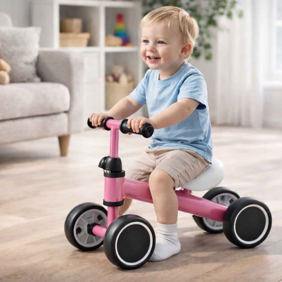 دراجة التوازن اليدوية للأطفال من ستار مارز RUA-010، للجنسين، من 3 إلى 4 سنوات