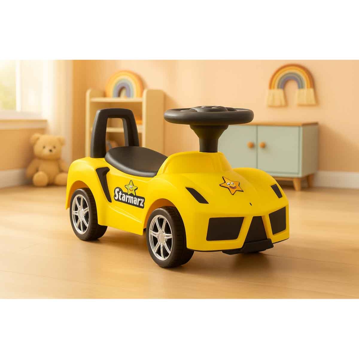 ستارمارز سيارة ركوب يدوية رياضية للأطفال للجنسين، 3-4 سنوات