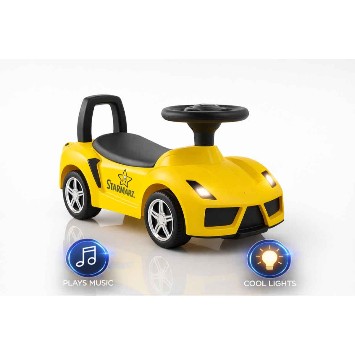 ستارمارز سيارة ركوب يدوية رياضية للأطفال للجنسين، 3-4 سنوات
