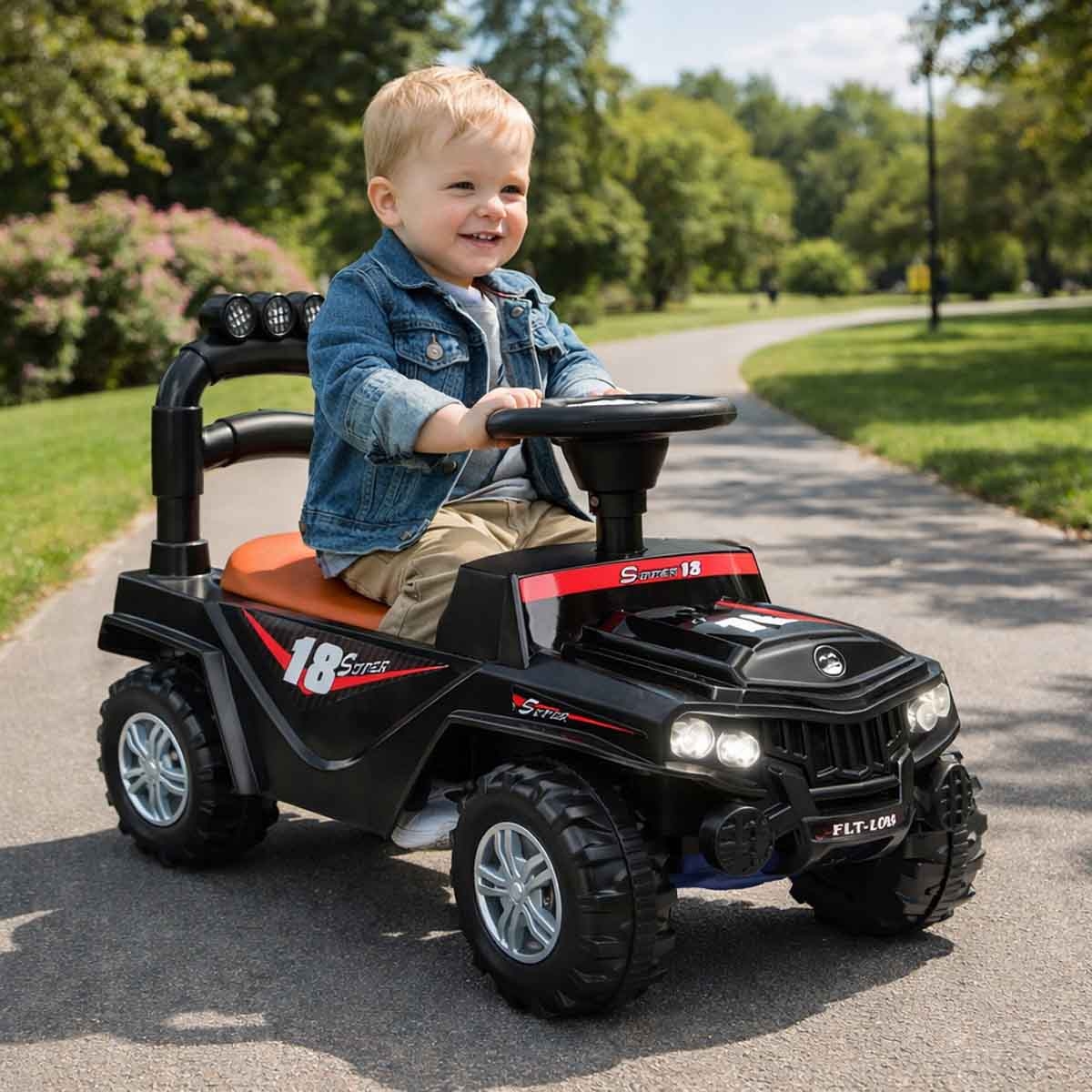 ستارمارز جيب ركوب يدوي سوبر 18 للطرق الوعرة للأطفال للجنسين، 3-4 سنوات