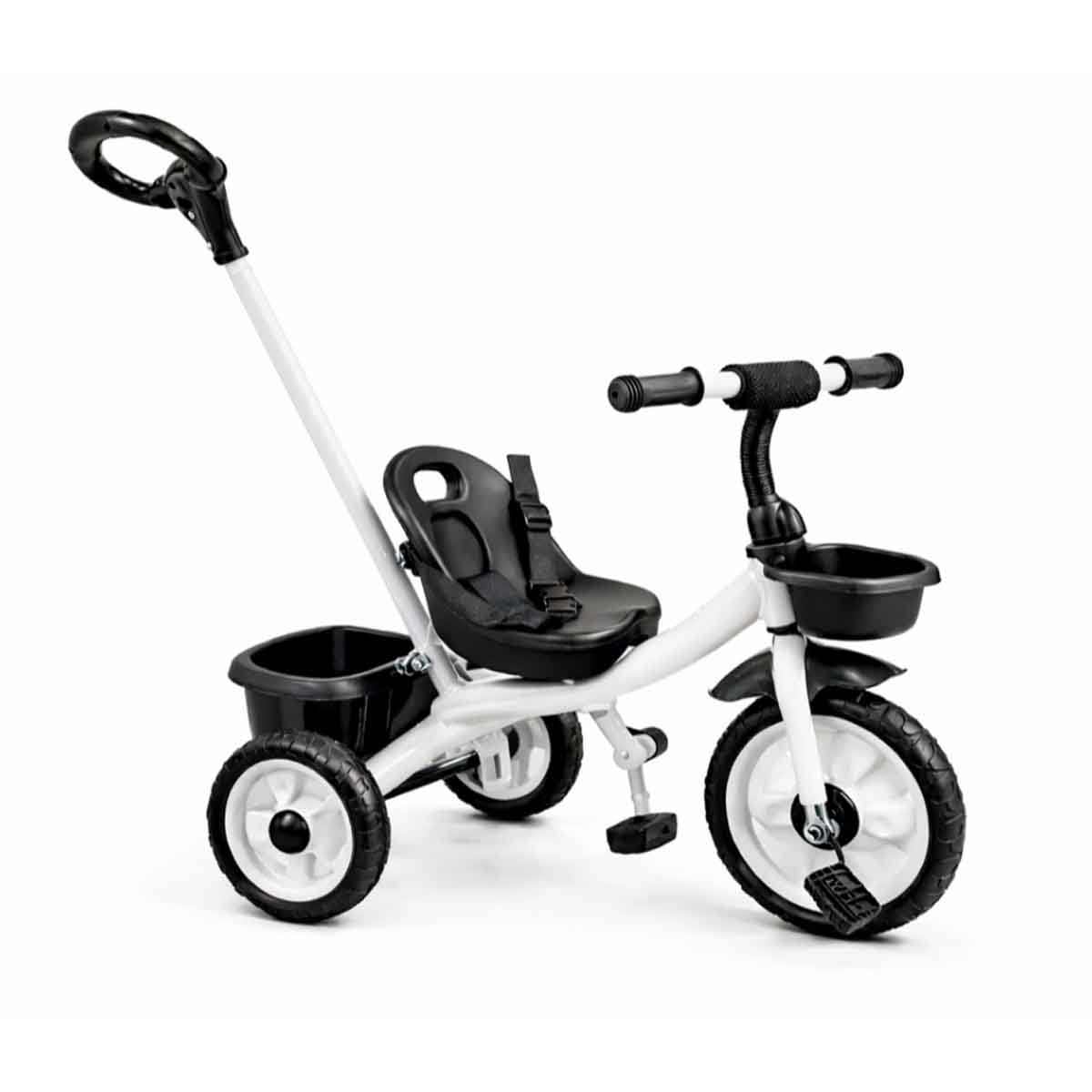 ستارمارز دراجة ثلاثية العجلات للأطفال باللون للركوب اليدوي مع مقبض دفع للأطفال للجنسين، 3-4 سنوات