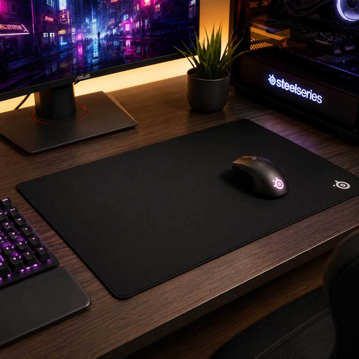 Steel Series Black QcK Gaming Mouse Pad