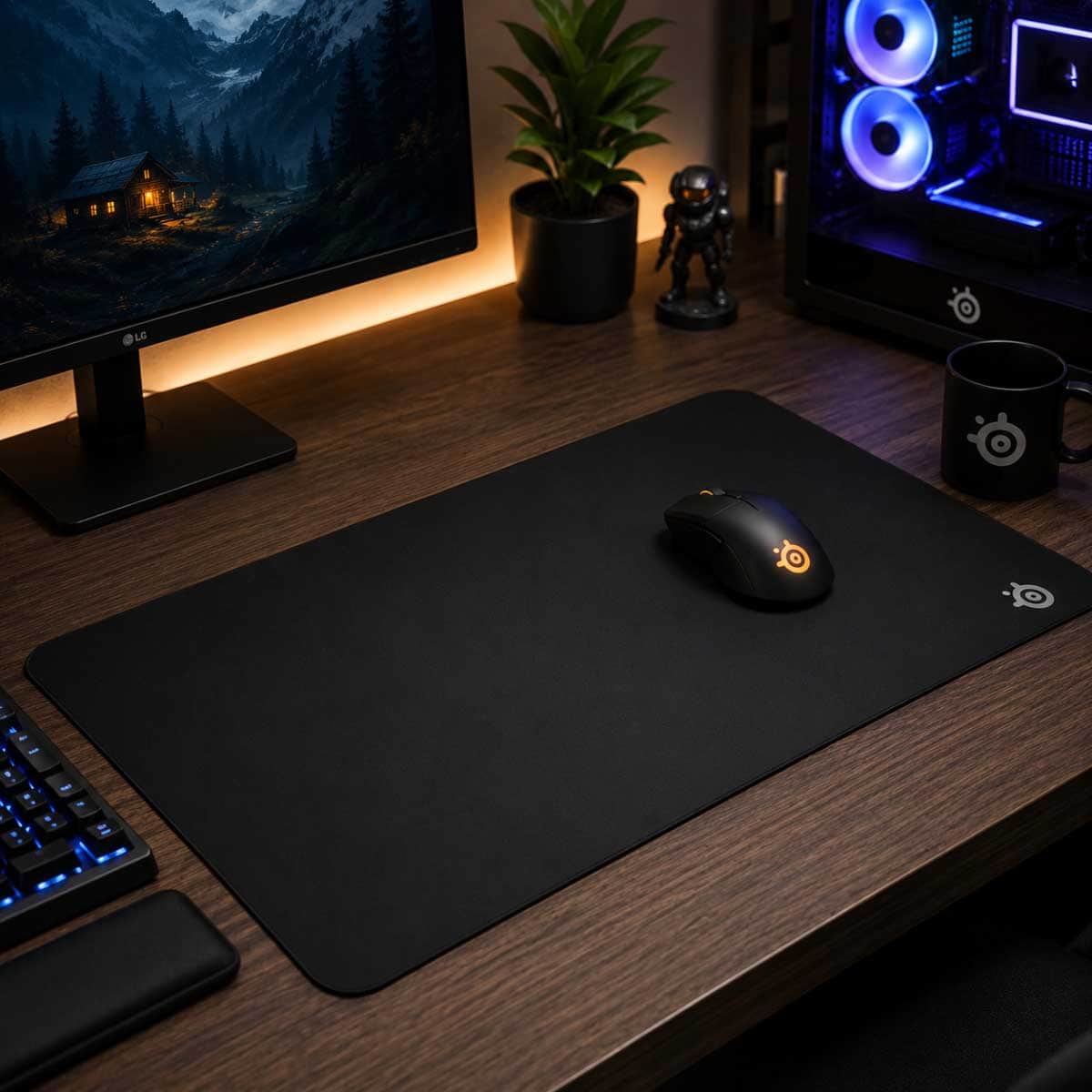 Steel Series Black QcK Gaming Mouse Pad